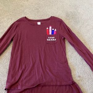 Reversible sequin long sleeve